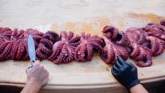 O polbo � un dos pratos m�is representativos da gastronom�a galega.