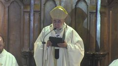 El Arzobispo de Oviedo, Jes�s Sanz Montes, en Covadonga