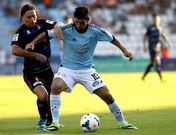 Nolito, el jugador m�s destacado en el Calder�n, ha alternado titularidades y suplencias.