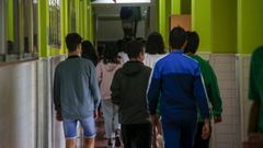Imagen de archivo de alumnos de un centro de secundaria en Galicia