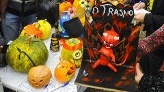 Exposicin de calabazas por el Saman de Cedeira, en una imagen de archivo.