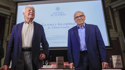Felipe Gonz�lez y Alfonso Guerra, juntos contra la ley de amnist�a