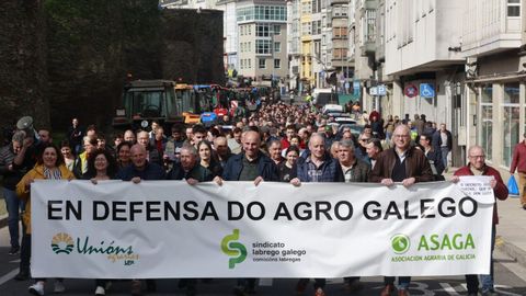 En defensa do agro galego, el lema de manifestacin de los ganaderos en Lugo