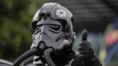 Una persona caracterizada de la pel�cula Star Wars en la Comic Con de Costa Rica