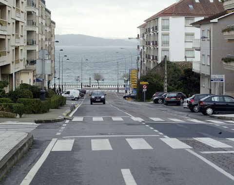 La calle Luis Rocafort de Sanxenxo es una de las v�as. 