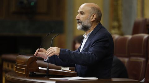 Néstor Rego durante su comparecencia en el Congreso.