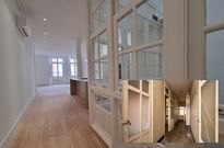 Las dos caras de inmueble. Este edificio hist�rico, y protegido de la avenida de Oza, ha pasado de la ruina a la venta de pisos en torno a los 400.000 euros