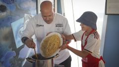 Uno de los momentos en la actividad de Fisterra