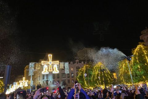 Encedido de luces de Navidad en Oviedo