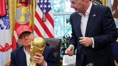 Donald Trump y Gianni Infantino en la Casa Blanca.