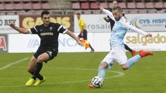 Teles, en un partido con el Compostela la pasada temporada