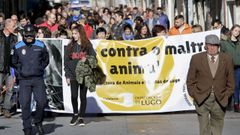 Protesta contra maltrato animales