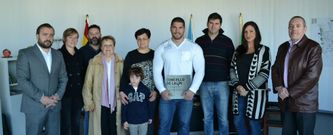 El Concello de Lal�n organiz� ayer una recepci�n oficial a Carlos Blanco tras su subcampeonato mundial.