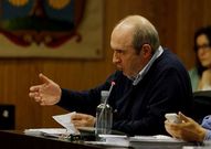 Augusto Rey en el transcurso del pleno de presupuestos. 