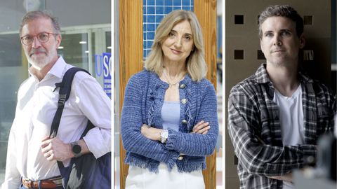 Sen�n Barro, Amparo Alonso y Brais Cancela