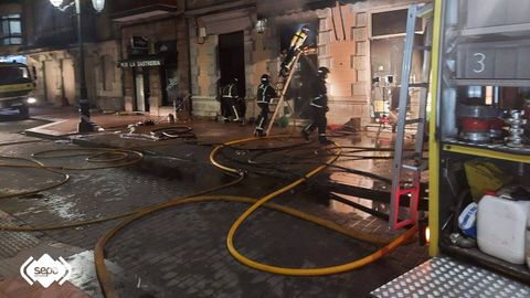 Incendio en Ribadesella