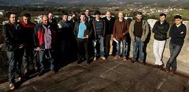 Ediles y afiliados del BNG de O Valadouro y Alfoz, ayer en la Torre Pardo de Cela.
