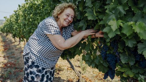 Elisa Collarte nunha das sas vias en Santo Andr de Campo Redondo