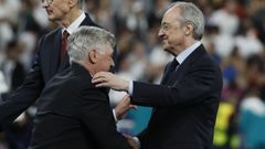 Carlo Ancelotti y Florentino Prez.Carlo Ancelotti y Florentino Prez, entrenador y presidente del Real Madrid