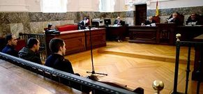 El acusado durante la celebraci�n de la vista celebrada ayer en el Tribunal Superior.