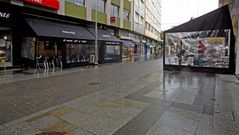 Terrazas en la calle Coru�a.
