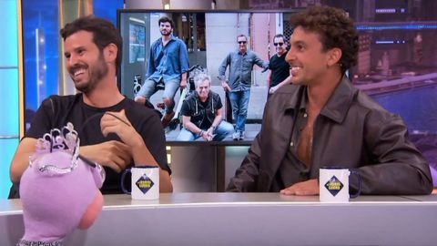 Captura de la entrevista de Willy Bárcenas y Antón Carreño en «El Hormiguero»