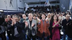 El mitin se celebr� en el anexo del pabell�n de Os Remedios.