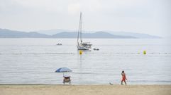 Playa de Silgar, en Sanxenxo