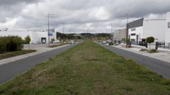 La mediana de la calle D del pol�gono de As G�ndaras