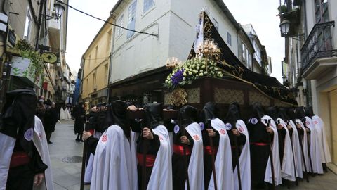 Recorrido de la procesin de la Virgen de los Dolores.