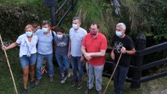 El presidente asturiano, Adrin Barbn, participa en el homenaje a las vctimas del Pozo Funeres, en Peamayor