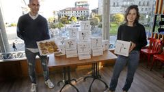 Rub�n Rodr�guez, de la helader�a Stromboli, y la ilustradora Ana Seoane