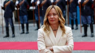 La primera ministra italiana Giorgia Meloni