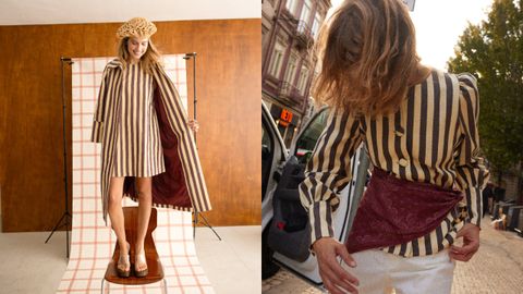 Maravic hizo de las rayas verticales una de sus se�as de identidad