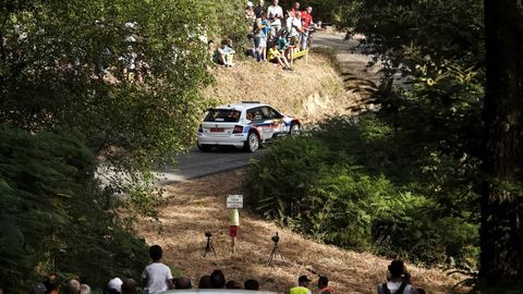 Un tramo del circuito en los montes de Beade y Bembrive.