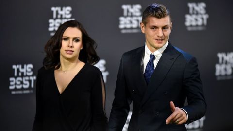 Toni Kroos y su pareja Jessica Farber