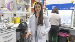 Pischedda, ayer en los laboratorios del IDIS, ubicados en el Hospital Clínico de Santiago