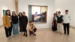 Los estudiantes, en el Thyssen con  Habitaci�n de hotel , el cuadro que desmenuzaron aplicando el concepto matem�tico del conjunto vac�o