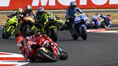 Marc M�rquez, durante el Gran Premio de Gran Breta�a.