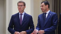 Alberto N��ez Feijoo y Juanma Moreno.