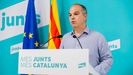 El secretario general de Junts, Jordi Turull, interviene en el consejo nacional de su partido, reunido el s�bado de forma ordinaria en Barcelona
