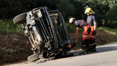 Un vecino de Lancara de 62 a�os fallece en accidente de tr�fico.El siniestro se produjo a la salida del n�cleo de A Pobra de San Xiao