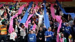 Desplazamiento de la afici�n ferrolana al partido entre ESBVA y Baxi Ferrol en Eurocup
