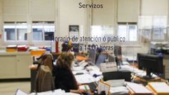 Una de las oficinas municipales situadas en la planta baja del Concello, en una foto de archivo.