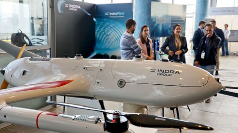 Indra Group present� durante la cumbre un dron que puede despegar y aterrizar en vertical y que se fabricar� en Le�n