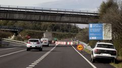 Lugar en el que el corredor est� cortado en las cercan�as de Monforte