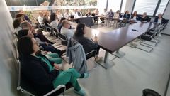 Momento de la reuni�n informativa sobre el Novo Chuac con responsables de servicios y unidades asistenciales