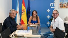 Reuni�n mantenida entre Mar y la cofrad�a de Corcubi�n.