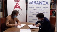 Firma del convenio entre Abanca y el Colegio Oficial de Arquitectura T�cnica de Ourense