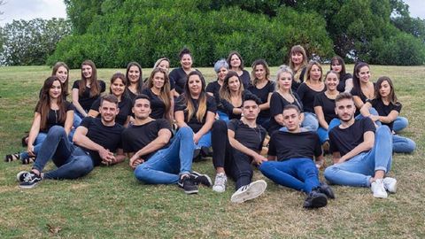 Modelos participantes en el desfile